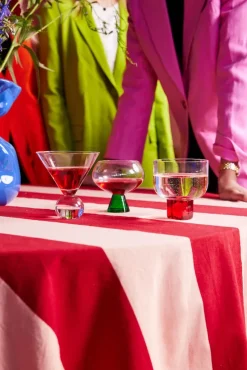 Indy glas 24 cl 2-pack, Groen-transparant