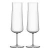 Informal champagneglas 22 cl 2-pack, Transparant