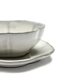 Inku geribbelde kom M Ø11 cm, White