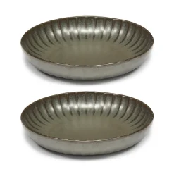 Inku high bord L Ø23 cm 2-pack, Green