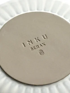 Inku high bord M Ø21 cm 2-pack, White