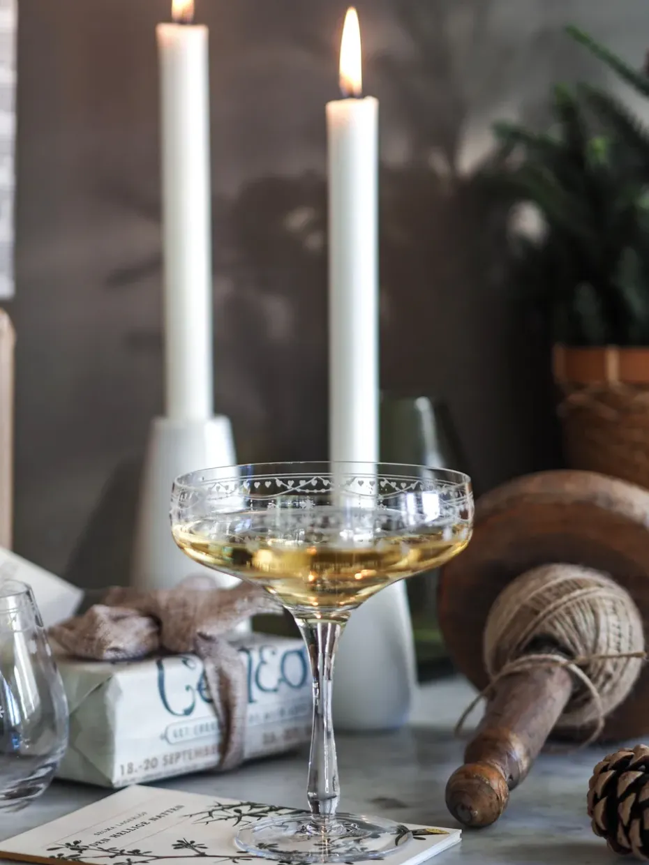 Julemorgen champagneglas, 20 cl