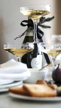 Julemorgen champagneglas, 20 cl