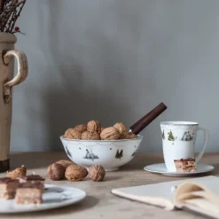 Julemorgen schotel voor 30 cl. kop, wit