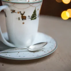 Julemorgen schotel voor 30 cl. kop, wit