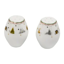 Julemorgen Story zout- & peperstel 2-delig, Wit