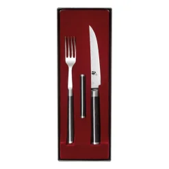 Kai Shun Classic mes & vork set, Chroom-zwart