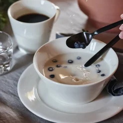 Kalk klein bord 21 cm 4-pak, wit