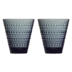 Kastehelmi glas 30 cl, 2-pack, Donkergrijs