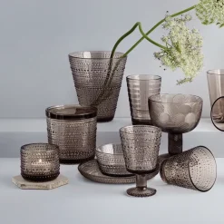 Kastehelmi glas op voet 26cl 2-pack, Linnen