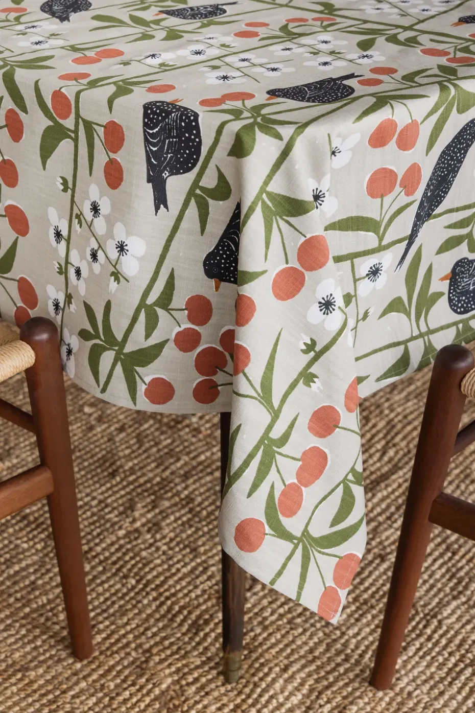 Kersenboomtuin tafelkleed, Beige, 145x250 cm