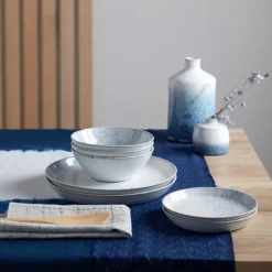 Kiln blue serviesset, 12 delen