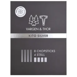 Kito Chopsticks eetstokjes 4-pack, Zilver