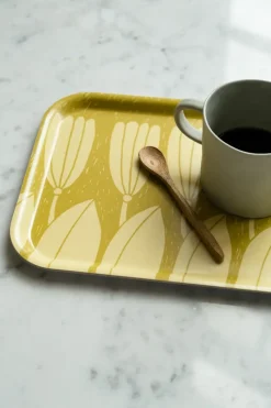 Krokus dienblad 20x27 cm, Geel