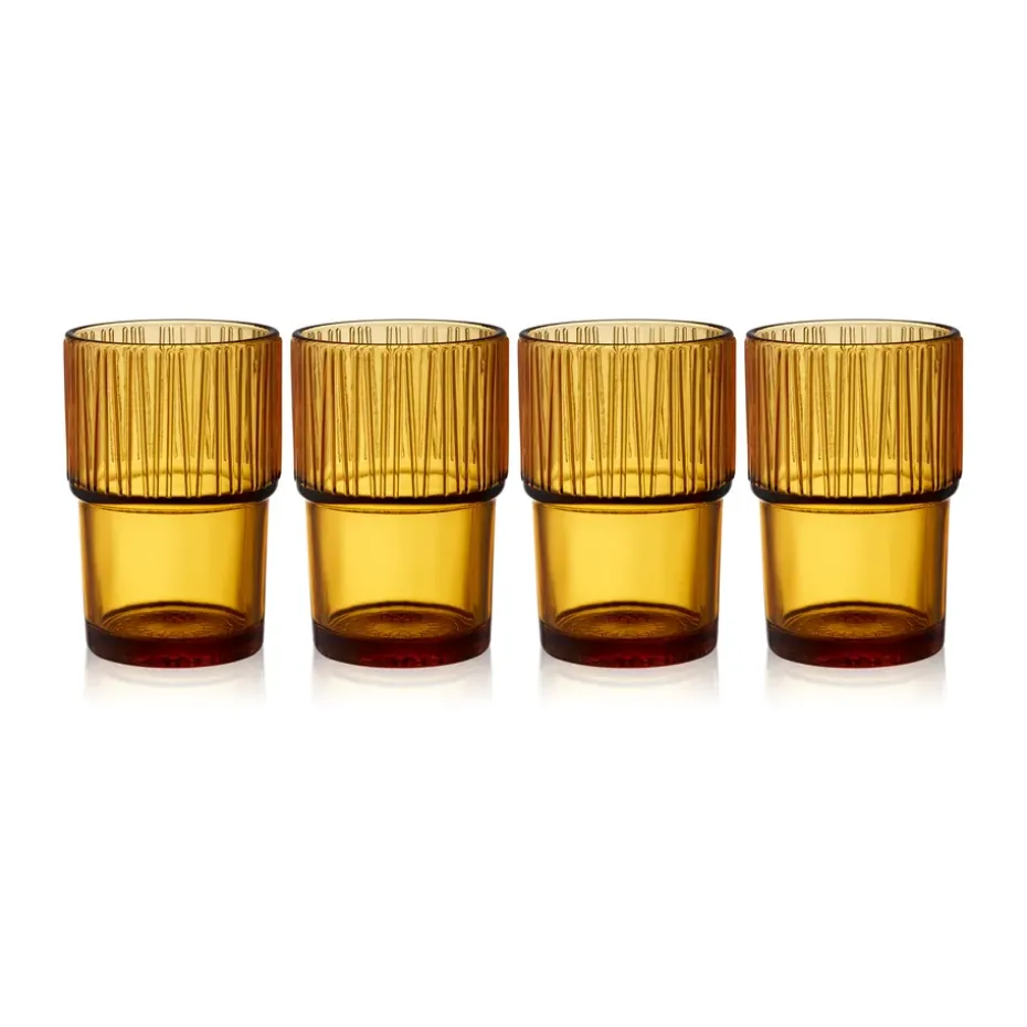 Kusintha caféglas 38 cl 4-pack, Amber