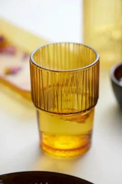 Kusintha caféglas 38 cl 4-pack, Amber