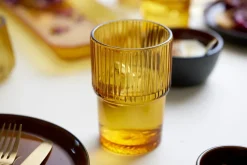 Kusintha caféglas 38 cl 4-pack, Amber