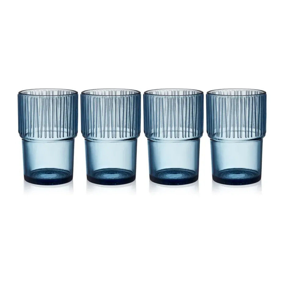 Kusintha caféglas 38 cl 4-pack, Blue