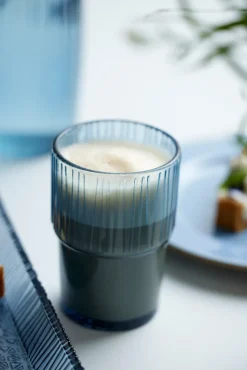 Kusintha caféglas 38 cl 4-pack, Blue