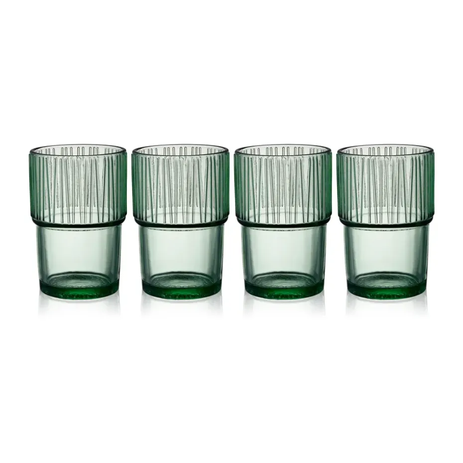 Kusintha caféglas 38 cl 4-pack, Green