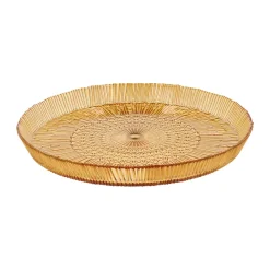 Kusintha serveerschaal rond Ø30 cm, Amber