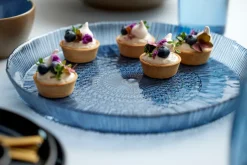 Kusintha serveerschaal rond Ø30 cm, Blue