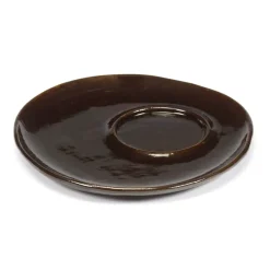 La Mère schotel voor espresso kop Ø11 cm 2-pack, Dark brown