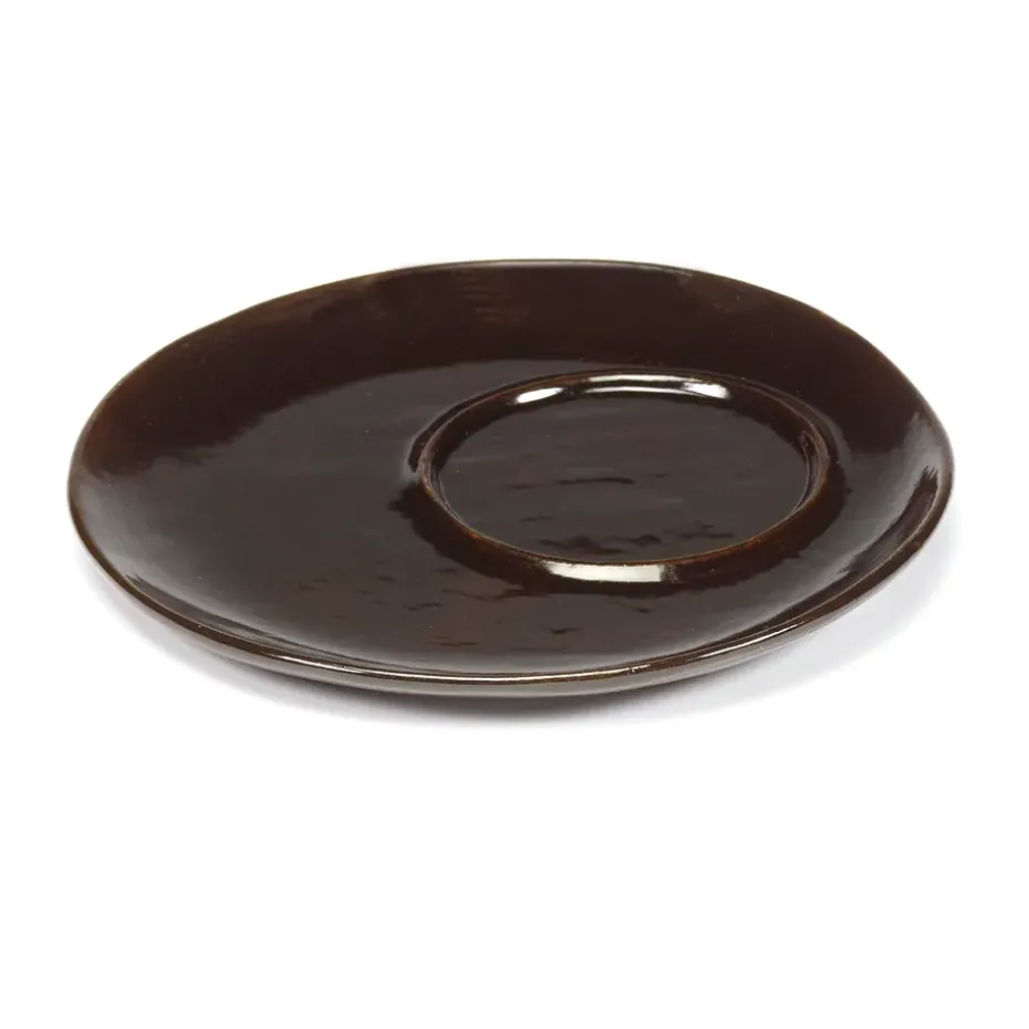 La Mère schotel voor koffiekop Ø14,5 cm 2-pack, Dark brown