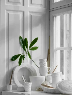 Lace pot, 1,2 L, Wit