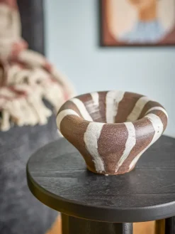 Ladris schaal Ø23 cm, Bruin