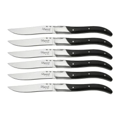 Laguiole By Hâws grillvork 6-pack, Black hout