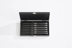 Laguiole By Hâws grillvork 6-pack, Black hout