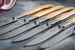 Laguiole By Hâws grillvork 6-pack, Olijf