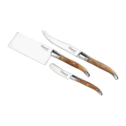 Laguiole By Hâws kaassetsmes 3-delig, Olijf