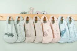 Lalee slabbetje met klittenband 2-pack, Sand