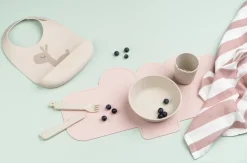 Lalee slabbetje 2-pack, Grijs-groen