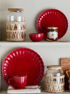 Latina bord Ø20 cm, Red