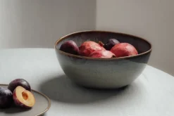 Lave serveerschaal Ø25,5 cm, Beige