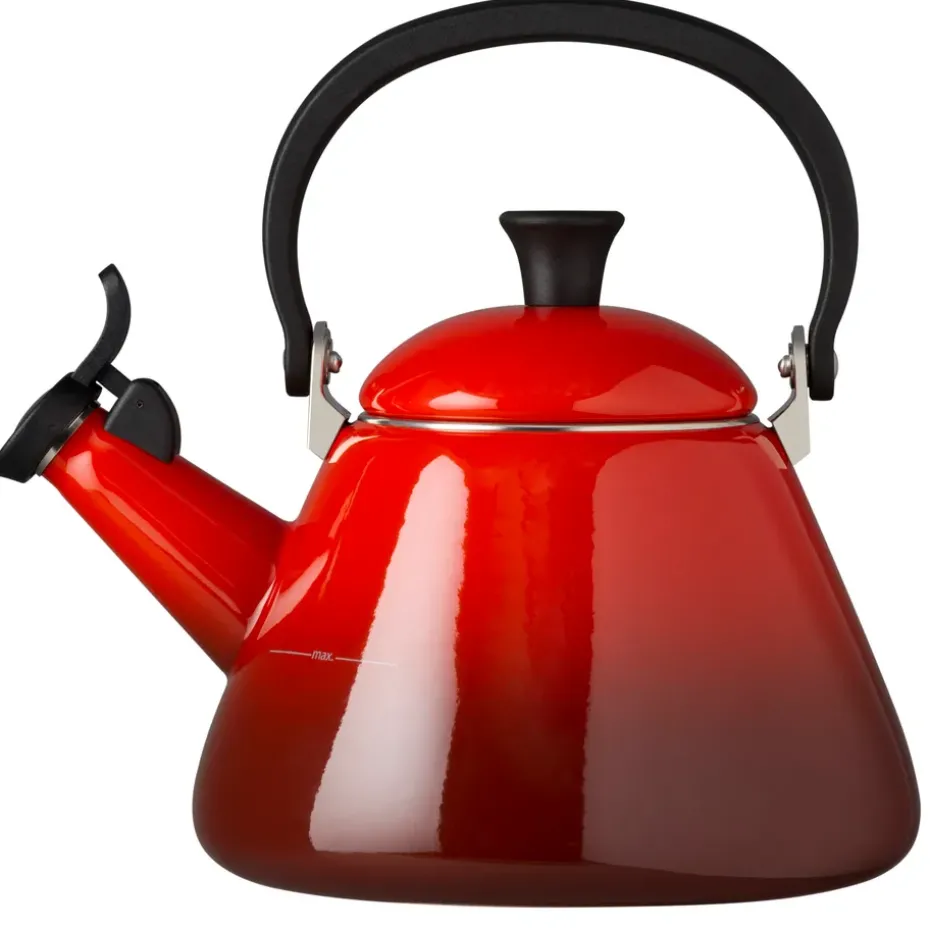 Le Creuset fluitketel Kone, Kersenrood