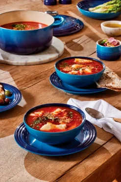 Le Creuset Signature pastabord 22 cm, Azure blue