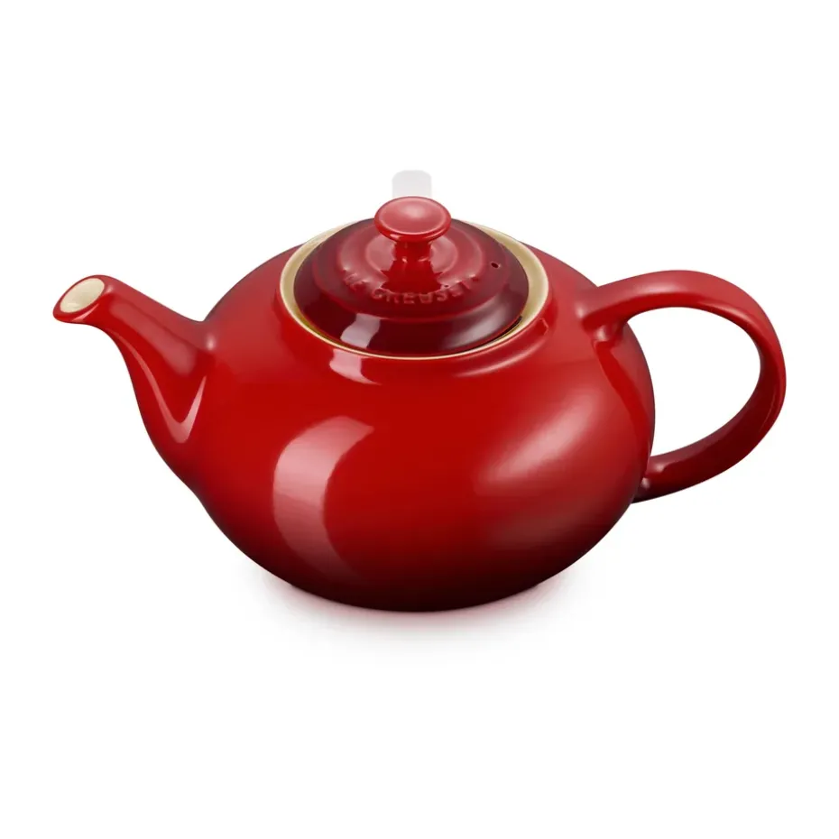 Le Creuset theepot, Cerise, met zeef, 1,3 L