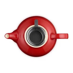 Le Creuset theepot, Cerise, met zeef, 1,3 L