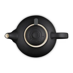 Le Creuset theepot, Matte Black, met zeef, 1,3 L