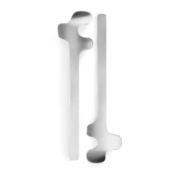 Leaf saladebestek, Brushed Steel