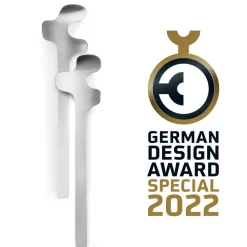 Leaf saladebestek, Brushed Steel