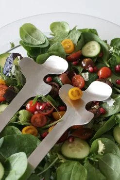 Leaf saladebestek, Brushed Steel