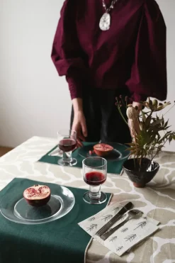 Leaves borsduk 149x250 cm, Sand