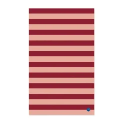 Leya stripe tafelkleed 150x250 cm, Rood-roze