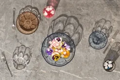 Lily kom Ø23 cm, Blue iris