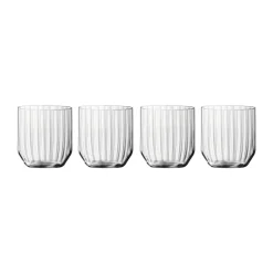Linear whiskeytumbler 34,5 cl glas 4-pack, Helder